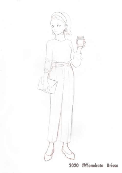 主線なしイラスト に挑戦 ファッションイラストを描きました よねあり Com